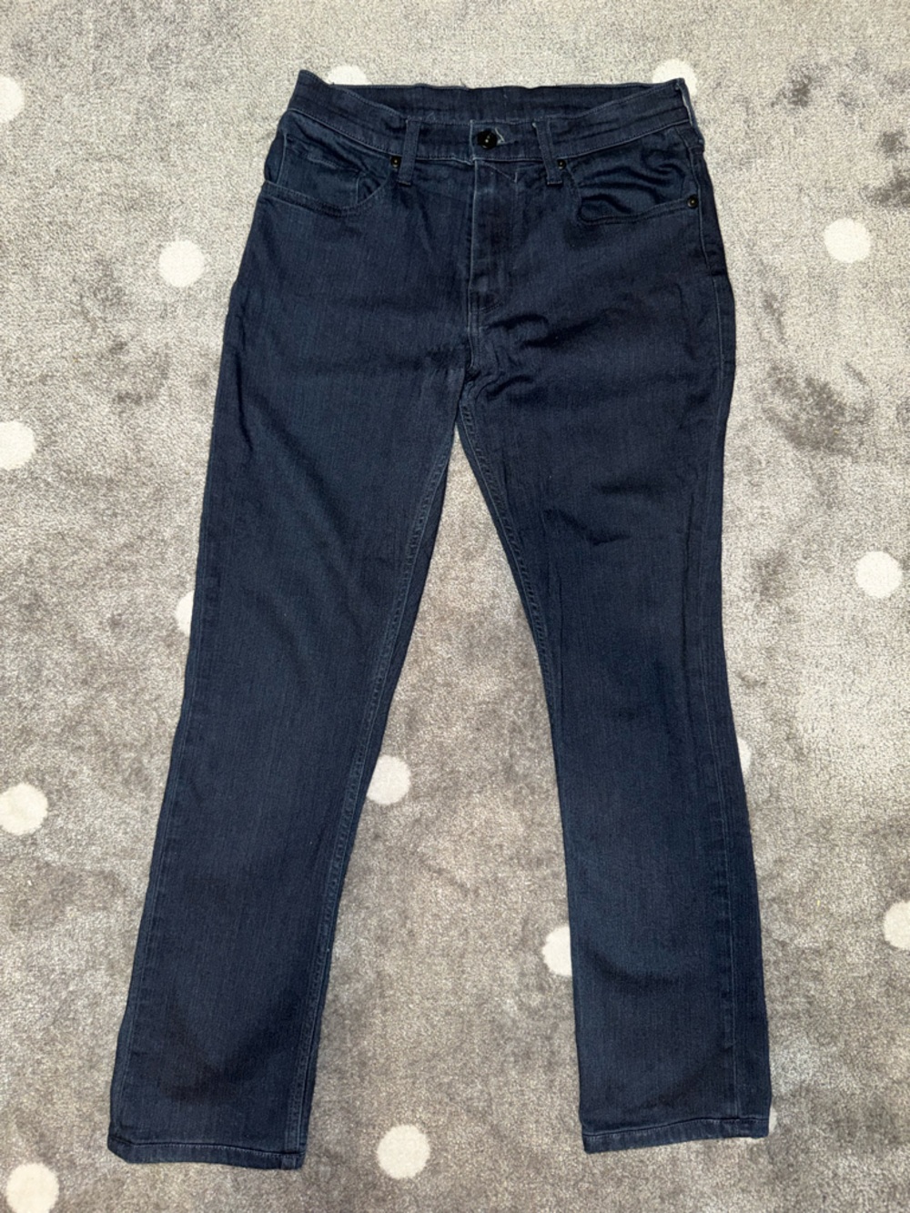 PAIGE Federal Slim Straight Jeans in Dark Wash - Size 30